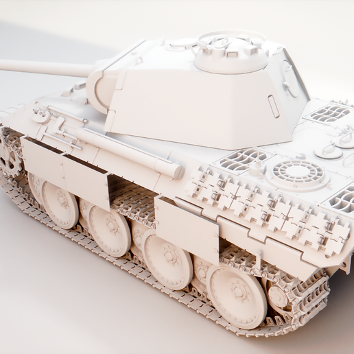 🪖 Panzer V Panther - WW2 German Medium Tank・ STL File for 3D printing・Cults
