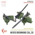 mg.jpg Cal.30 M1919 Browning Early Cradle 3D Print Set