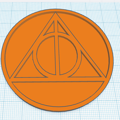 Opera-Captura-de-pantalla_2023-05-14_204007_www.tinkercad.com.png STL file Harry Potter poses glasses - Deathly Hallows・Template to download and 3D print