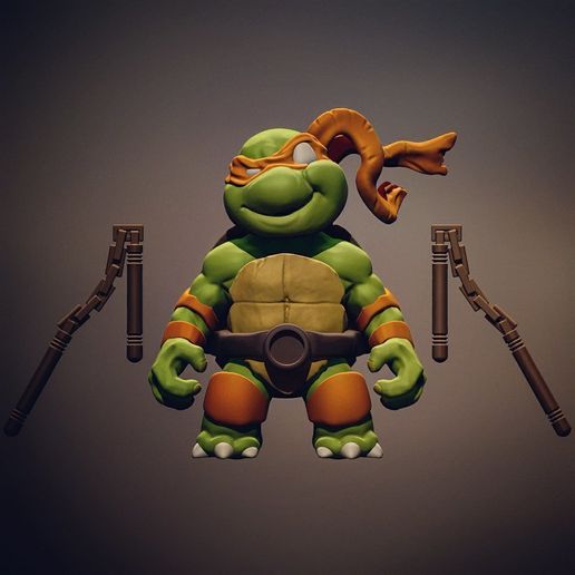 Chibi Mutant Ninja turtles Mickey