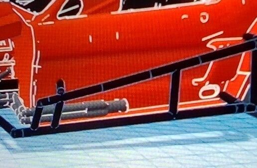 1/18 scale nerf side bars for race car 3D model