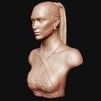 10.jpg Bella Hadid portrait sculpture 3D print model