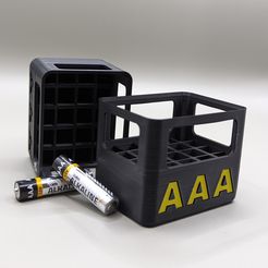 AAA-Battery-Crate-2.jpg AAA BATTERY HOLDER STORAGE CRATE ORGANIZER