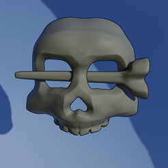 0000.png Datei OBJ Halloween Totenkopf Haarnadel・Design für 3D-Drucker zum herunterladen