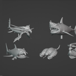 Екранна-снимка-1964.png Fichier STL Yugioh Shark Monster Pack 2 3d print stl model figures DDM・Design imprimable en 3D à télécharger