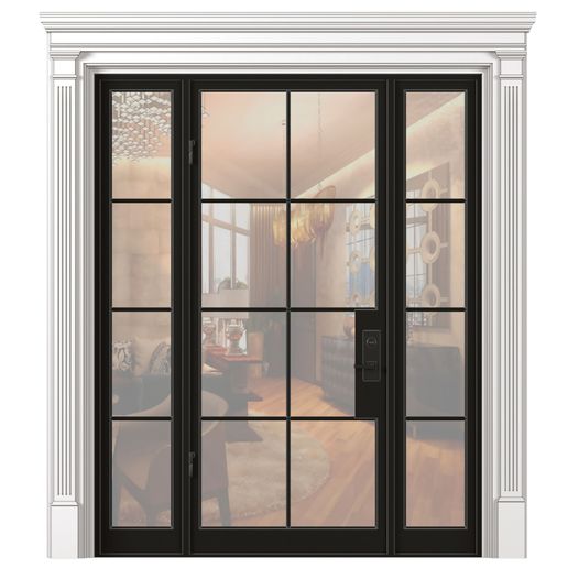 3ddd1.jpg Entrance modern street doors. Entrance to the house.Front Iron Doors. Outdoor Entrance classic door.Art Deco External Doors. Exterior Door.Street Doors.Double Exterior Door