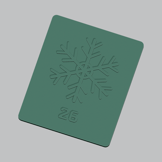 Christmas Crystal Snowflake 26 - Crayon Rubbing Activity