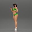 3DG-0005.jpg Attractive girl in bikini and heels Leaning Against car
