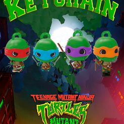 Tortugas-ninjas.jpg Ninja Turtles Keychain