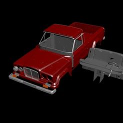 1.jpg OBJ file Jeep Gladiator'62 (RC body)・Template to download and 3D print, PrintYourRC