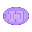 keychain denji logo.STL Keychain Denjiman logo Plate