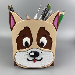 IMG_4114.jpg Файл STL Коробка для ручек - тема собаки・Дизайн для загрузки и 3D-печати