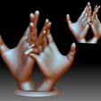 Couple Hands 3d printable model STL file idea for printing.jpg Hands couple love sign 3D printable model