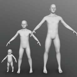 1.png 3D file Simple Human Pack・3D printable model to download