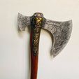 127850141_10224446707014298_4282376949027139849_o.jpg weapon Kratos - Leviathan Axe - God of war 2018 for cosplay