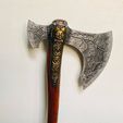 127850141_10224446707014298_4282376949027139849_o.jpg arme Kratos - Leviathan Axe - God of war 2018 pour cosplay