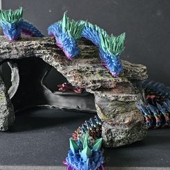 Riesen-Gelenkdrache mit 3 Köpfen FLEXI WIGGLE PET Chunky DRAGON