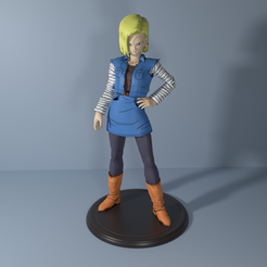 1.png Fichier 3D Android 18・Plan imprimable en 3D à télécharger