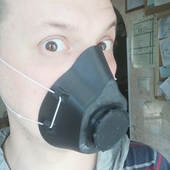 COVID-19 MASK (Easy-to-print, no support, filter required)