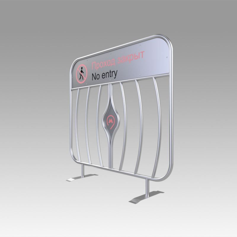 2.jpg OBJ file Fencing in the Moscow metro・3D printable model to download, Dufe