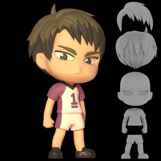 Ushijima (Haikyuu!!) Chibi Figure