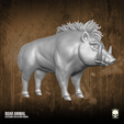 20.png Boar Animal 3D printable File for action figures