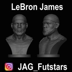 LeBron James.jpg Archivo STL LeBron James - Lakers - Busto・Plan de impresión en 3D para descargar, jagfutstars