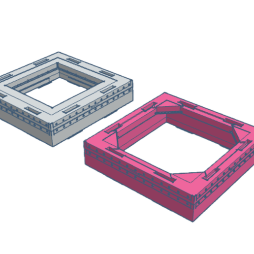Industrial Gothic Historic Tower Cap Adapters 3D model