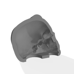 skull-upper-die-NPab.png Archivo STL Molde de vaciado cráneo・Modelo para descargar e imprimir en 3D