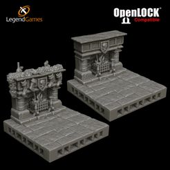 Fireplace-Both-OpenLock-Thumbnail-V1.jpg Fireplace - OpenLOCK Gothic Fireplace with festive christmas version- LegendGames