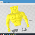 17.png Muscle Spongebob meme sculpture 3D print