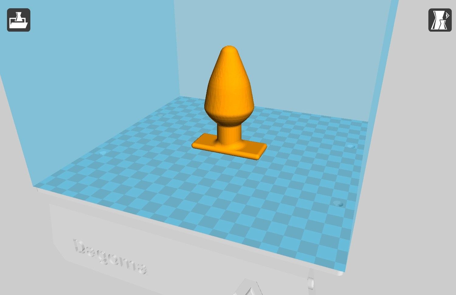 Plug Simple 3D.jpg Free STL file Simple Anal Plug・3D printable object to download, Necrosodom
