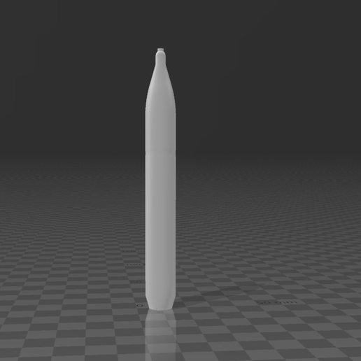 140mm M-14-OF Rocket 3D model