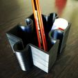 Puzzle pencil cup