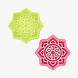 flower-set1~2.png organic style cookie cutter stamp