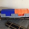 IMG_0467.jpg N scale Model Freight Train Cars Gondola Cars Three Versions Full Side & Single and Double Opening Sides #1 by Socrates for Micro-Trains Couplers