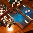 _1031932-RW2_DxO_DeepPRIME.jpg Chess / Backgammon Foldable Portable Board (Pawns Included)