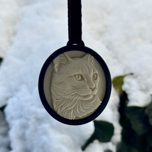medallion pendant relief animal cat 2 Commercial Use
