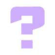 INTERROGACION_OFF.stl TRANSFORMERS Letters and Numbers | Logo