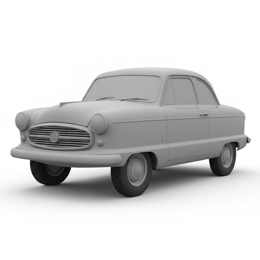 Nash Metropolitan (1954) car statue STL, hypercar STL, car showroom STL, car for diorama, SUV STL, limousine STL, modern car STL, drag car STL, slot car STL, steampunk car STL, cyberpunk car STL, 1:8 car STL, muscle car STL, off road truck STL, 1960s musc