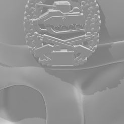 13-Skull-PzGren.jpg STL file Skull German Armed Forces Beret Panzergrenadier PzGren・Design to download and 3D print