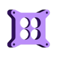 Carb Spacer 4150 2in 4hole offset taper.STL Holley 4150 Carb 4 Hole Tapered Spacer   1" and 2" included