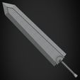 DragonSlayerSwordFrontalWire.jpg Berserk Guts Dragon Slayer Sword for Cosplay
