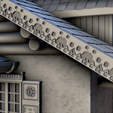 30.png Slavic traditionnal house with canopy and engraved roof edges (2) - Warhammer Age of Sigmar Alkemy Lord of the Rings War of the Rose Warcrow Saga