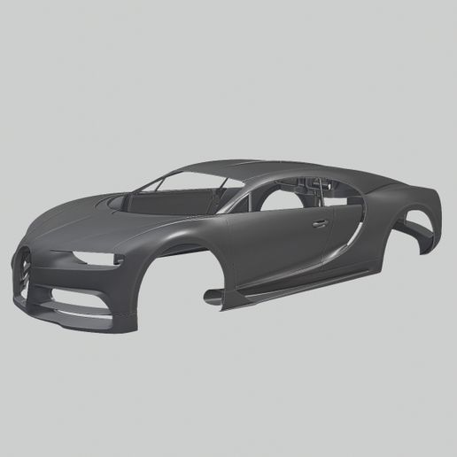 Bugatti Chiron 2017 Body – Luxury Hypercar 3D Printable
