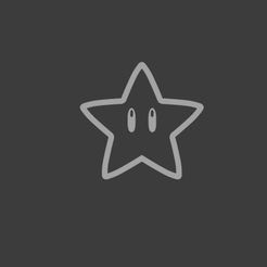 Star2.jpg Super Star Outline - Super Mario Silhouette