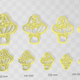 Capture.png Mushroom 3 Clay Cutter - Toadstool Cottage core STL Digital File Download- 9 sizes and 2 Earring Cutter Versions, cookie cutter