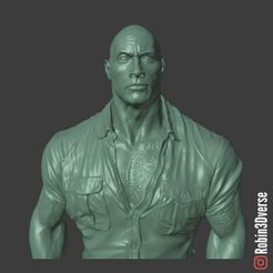 resize-picture3.jpeg Free STL file The Rock - Dr. Smolder Bravestone - Support Free Remix・3D printer design to download