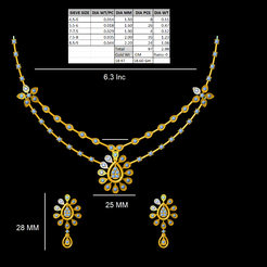 4.png STL-Datei Diamant-Halsband mit Ohrring・3D-Druckvorlage zum Herunterladen