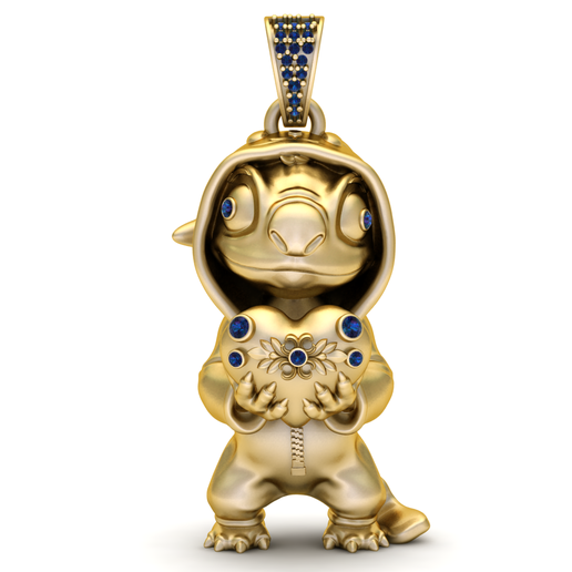 Intergalactic Sweetheart: Luxury Alien Heart Pendant